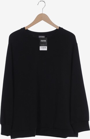 SAMOON Sweatshirt & Zip-Up Hoodie in 6XL in Black: front