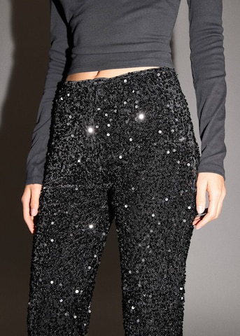 MANGO TEEN Flared Pants in Black