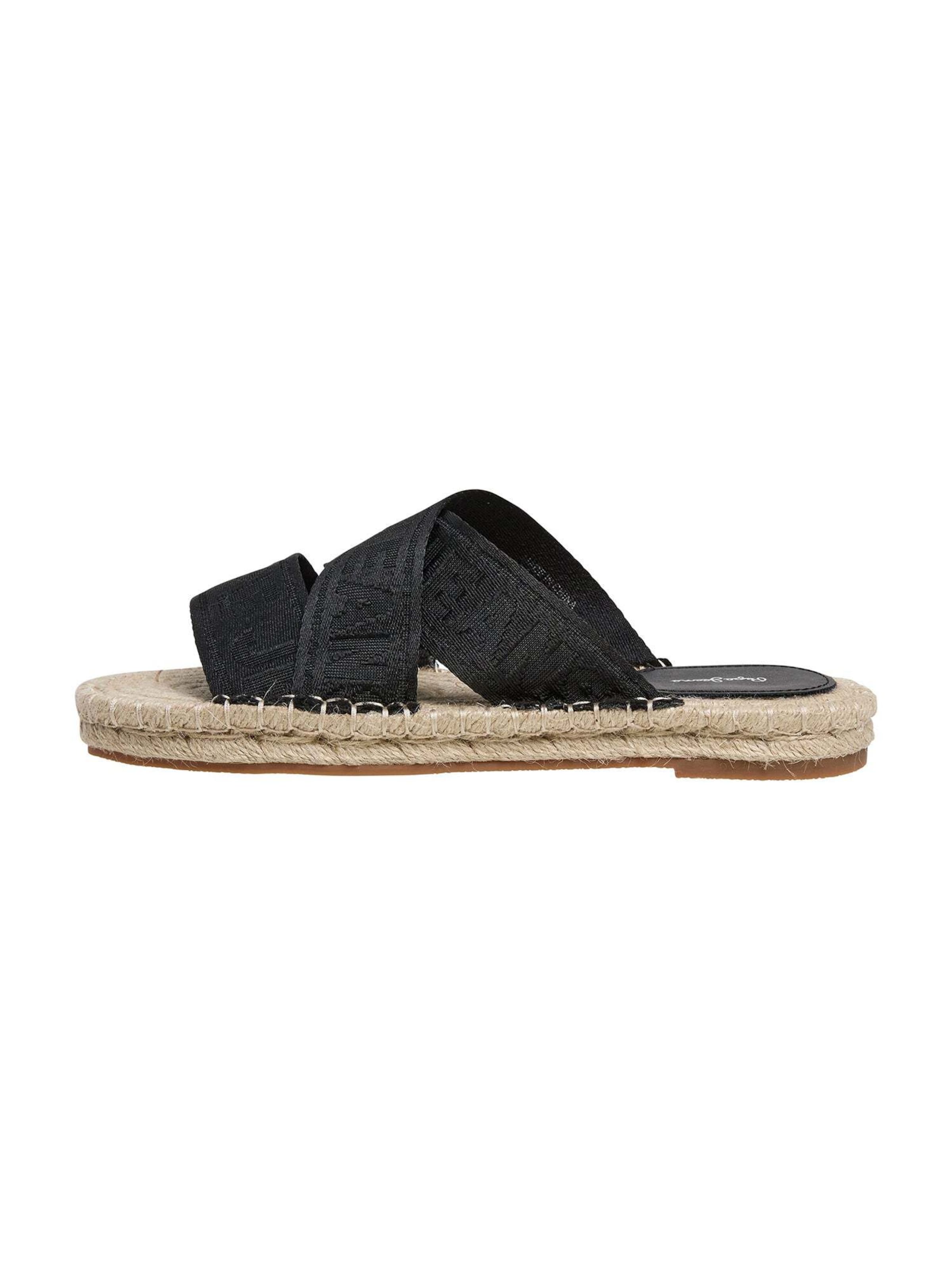 Pepe Jeans Pantolette 'AURI DANCE' in Schwarz: Vorderseite