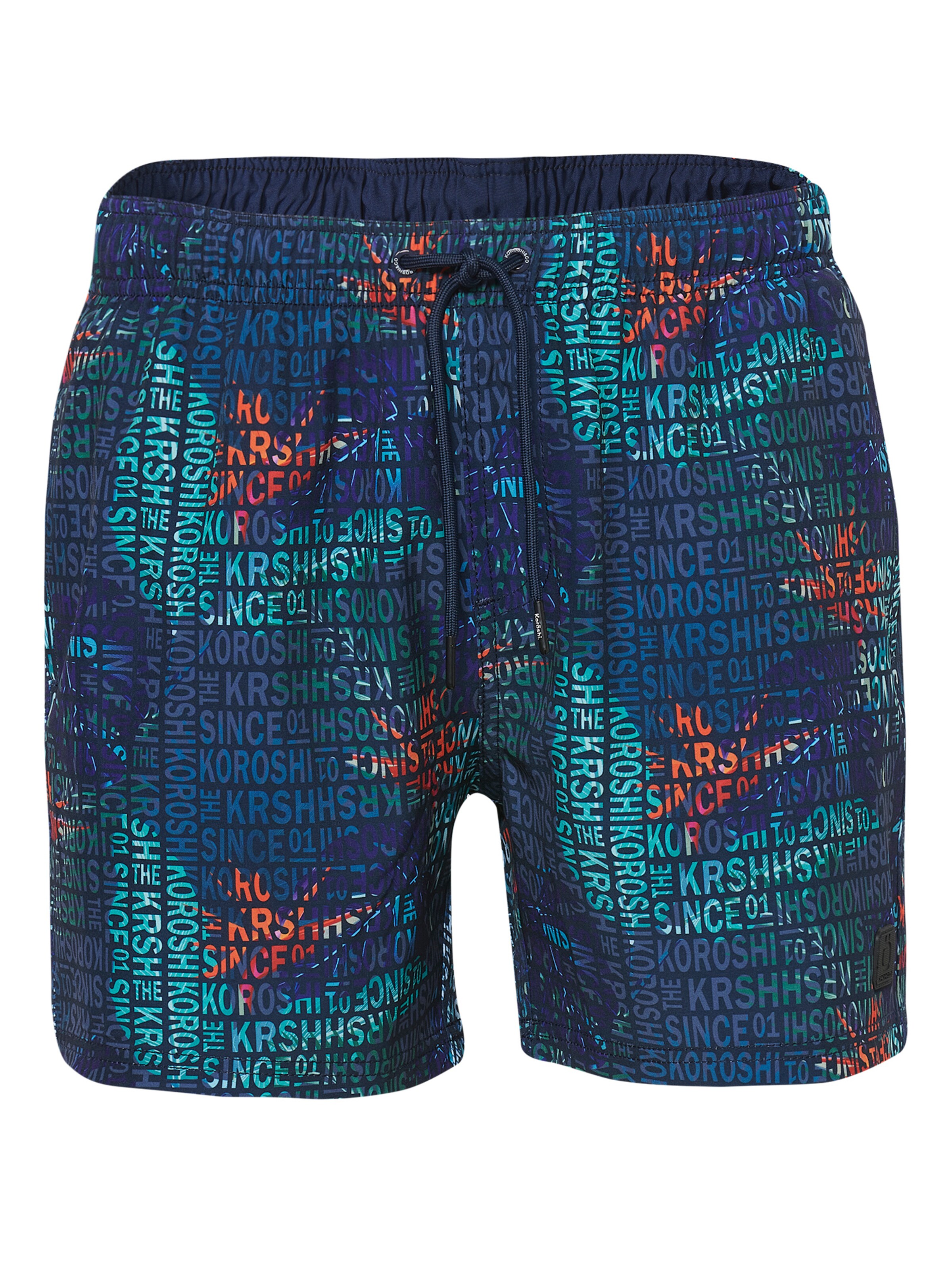 Shorts de bain KOROSHI en bleu : devant