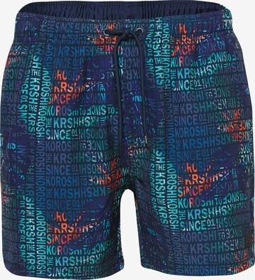 KOROSHI Zwemshorts in Blauw: voorkant