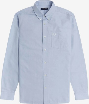 Coupe regular Chemise Fred Perry en bleu : devant