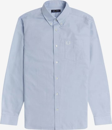 Coupe regular Chemise Fred Perry en bleu : devant