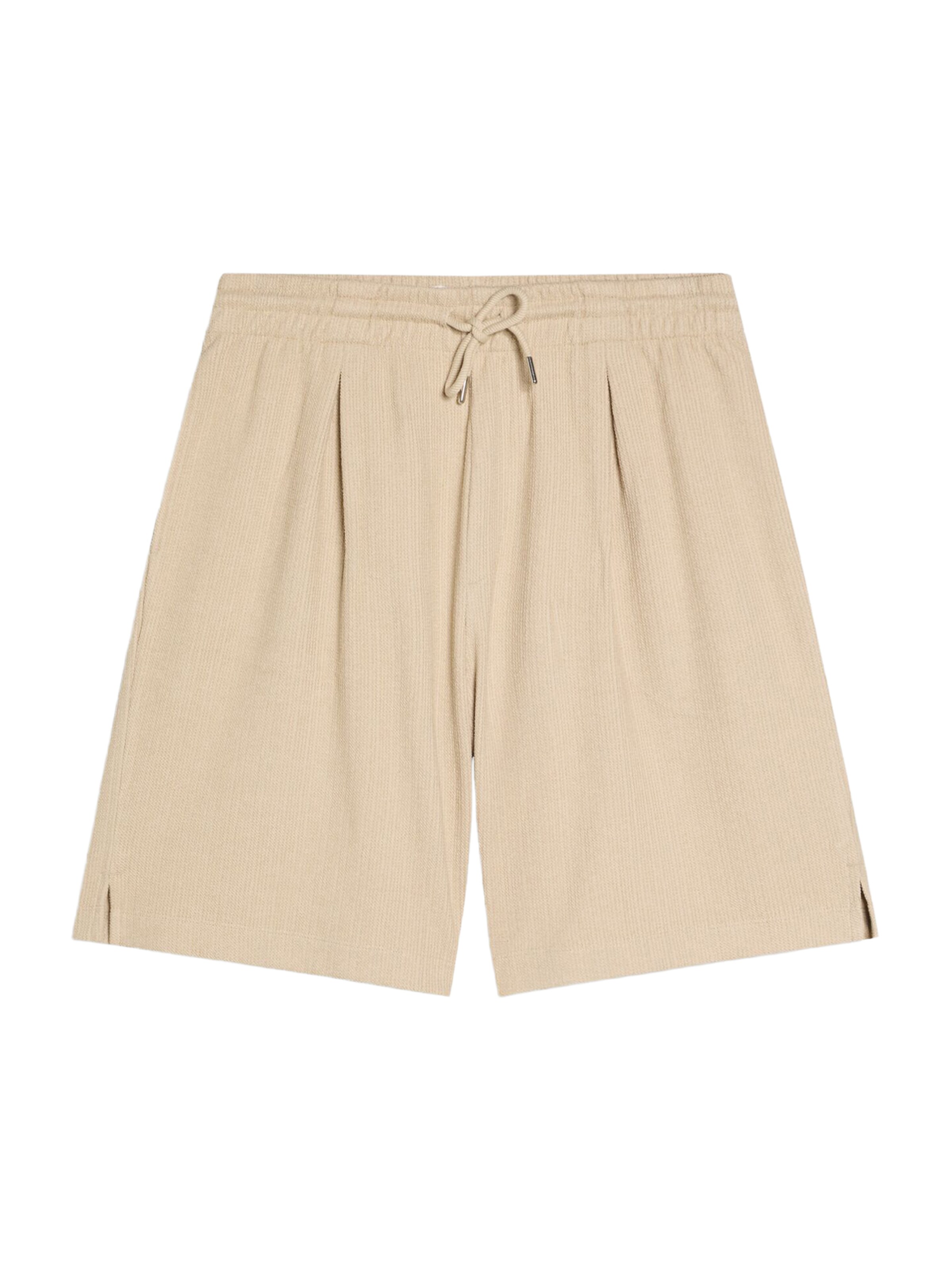 Bershka Pleat-front trousers in Brown: front