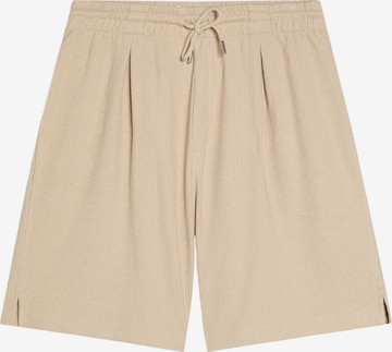 Bershka Pleat-front trousers in Brown: front