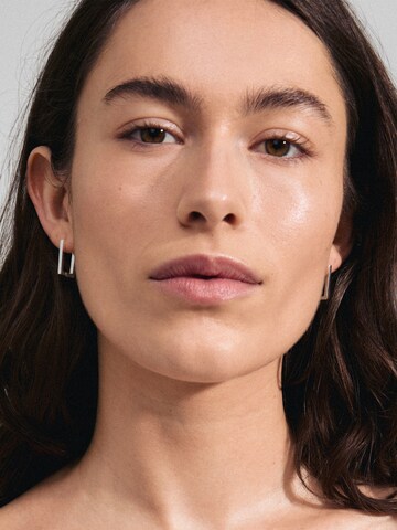Pilgrim Earrings 'Feel' in Silver: front