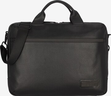 JOST Document Bag 'Stockholm' in Black: front