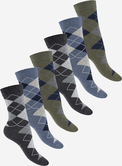 footstar Socken 'Ringel' in 35-38 in blue denim, Produktansicht