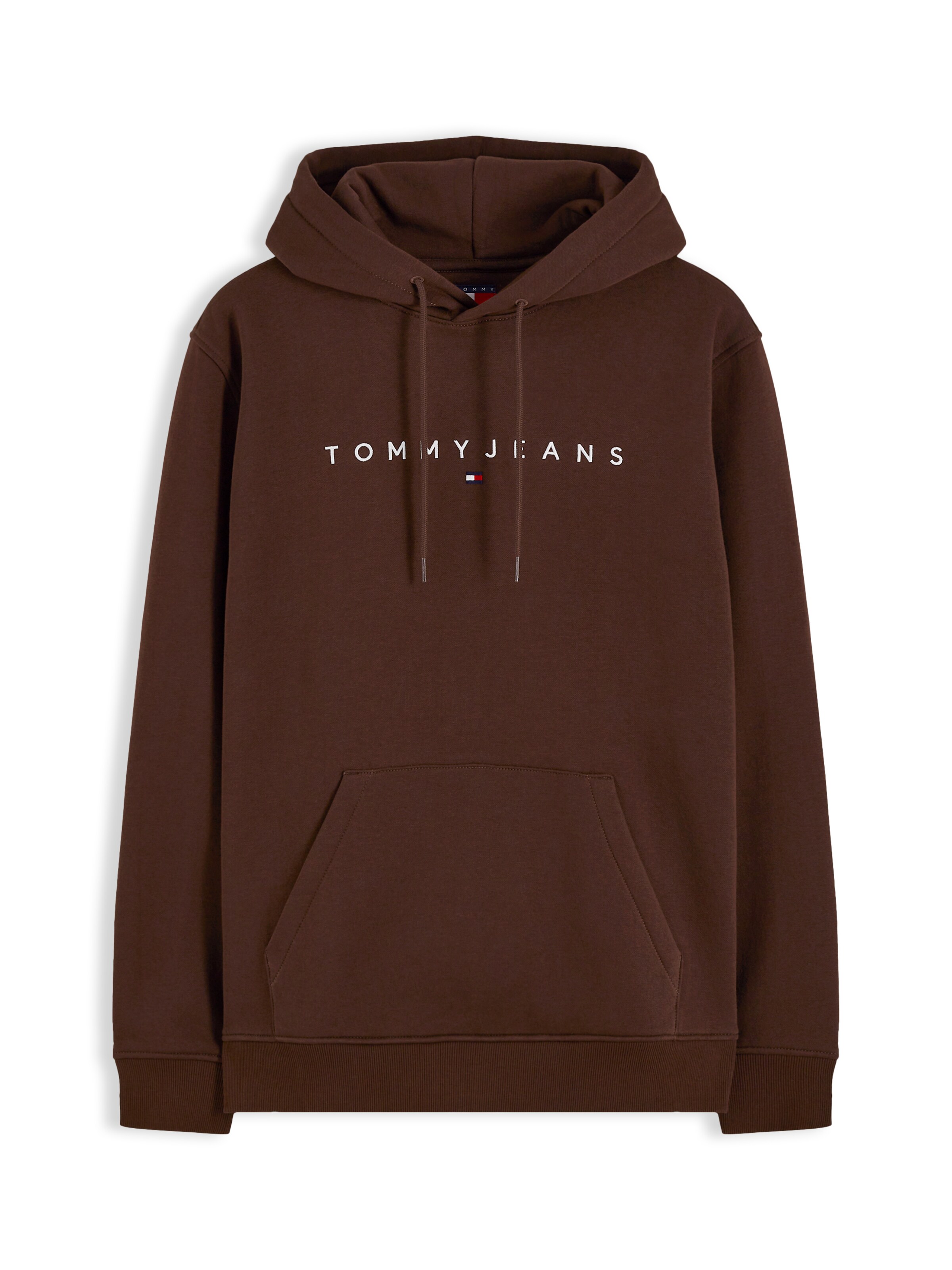 Felpa 'LINEAR' di Tommy Jeans in marrone: frontale