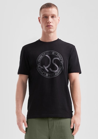 QS Shirt in Zwart: voorkant