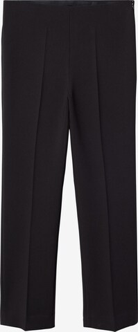 Regular Pantalon à plis 'Atenas' MANGO en noir : devant