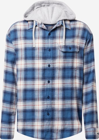 American Eagle Button Up Shirt 'SALVADOR' in Blue: front