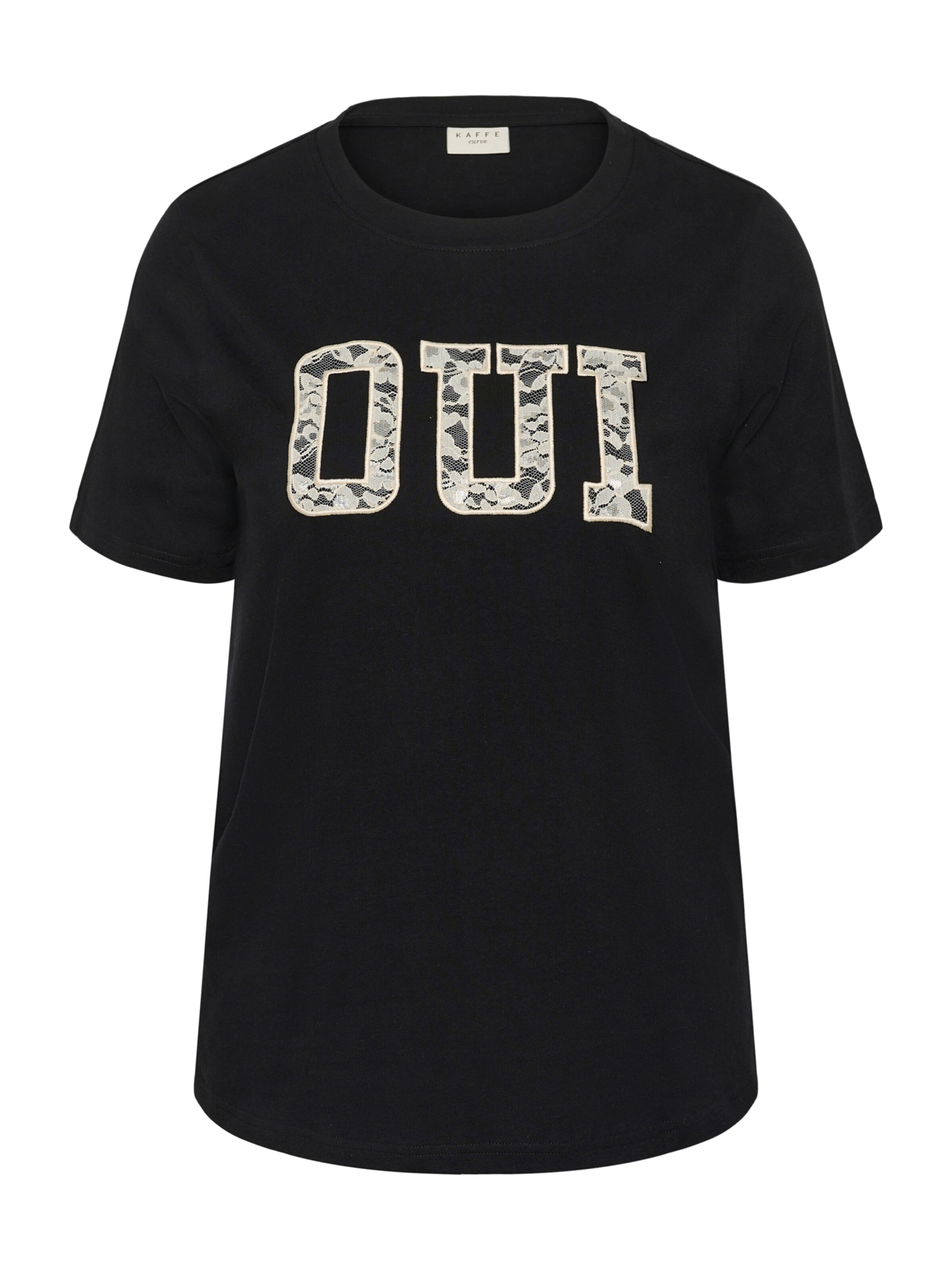 KAFFE CURVE Paita 'KCLucie' värissä musta: etupuoli