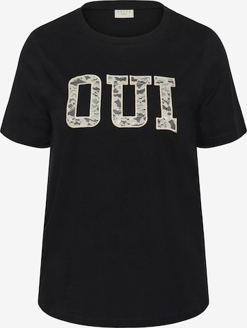 KAFFE CURVE Paita 'KCLucie' värissä musta: etupuoli