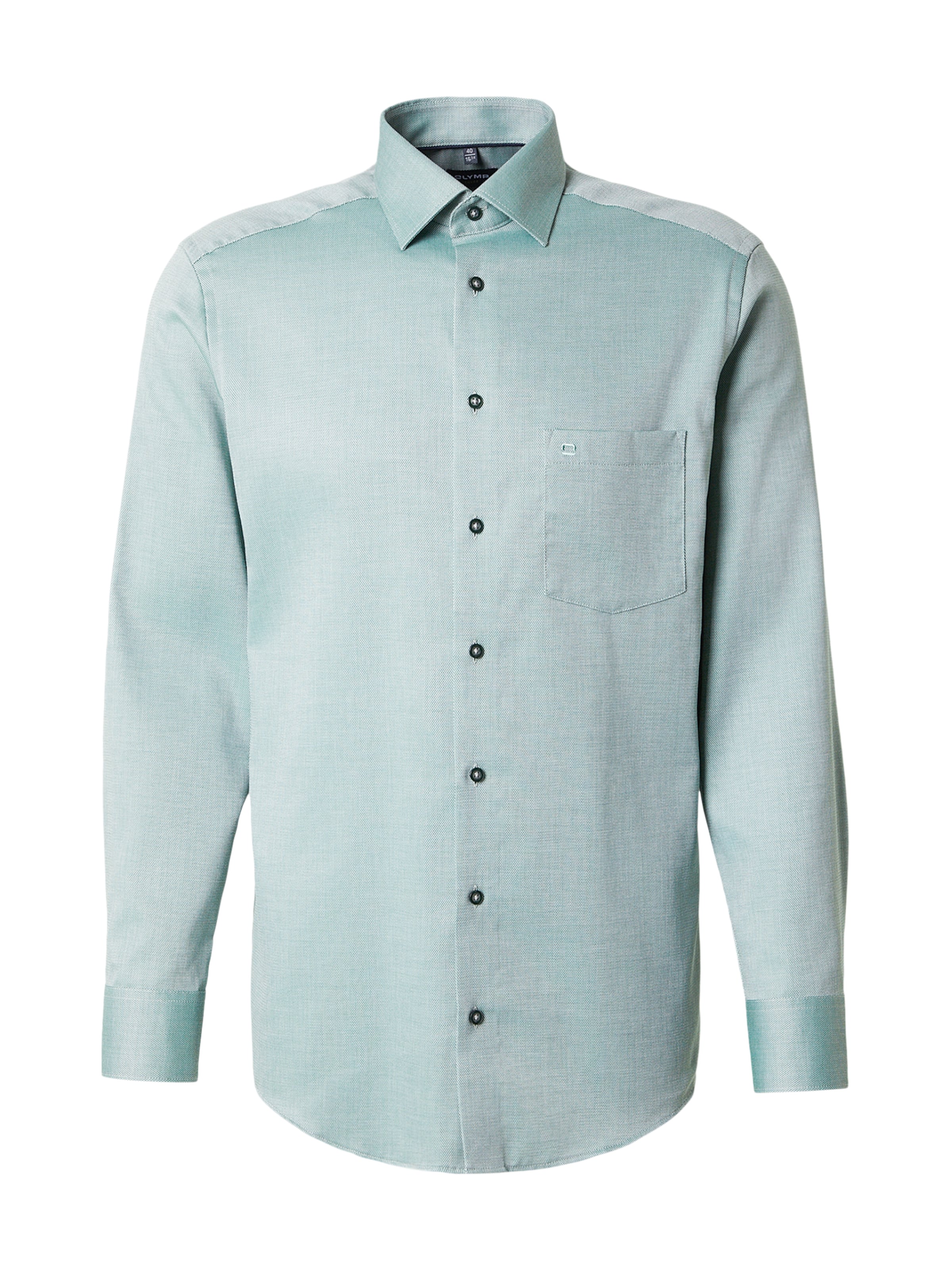 OLYMP Regular Fit Hemd in Grün: Vorderseite