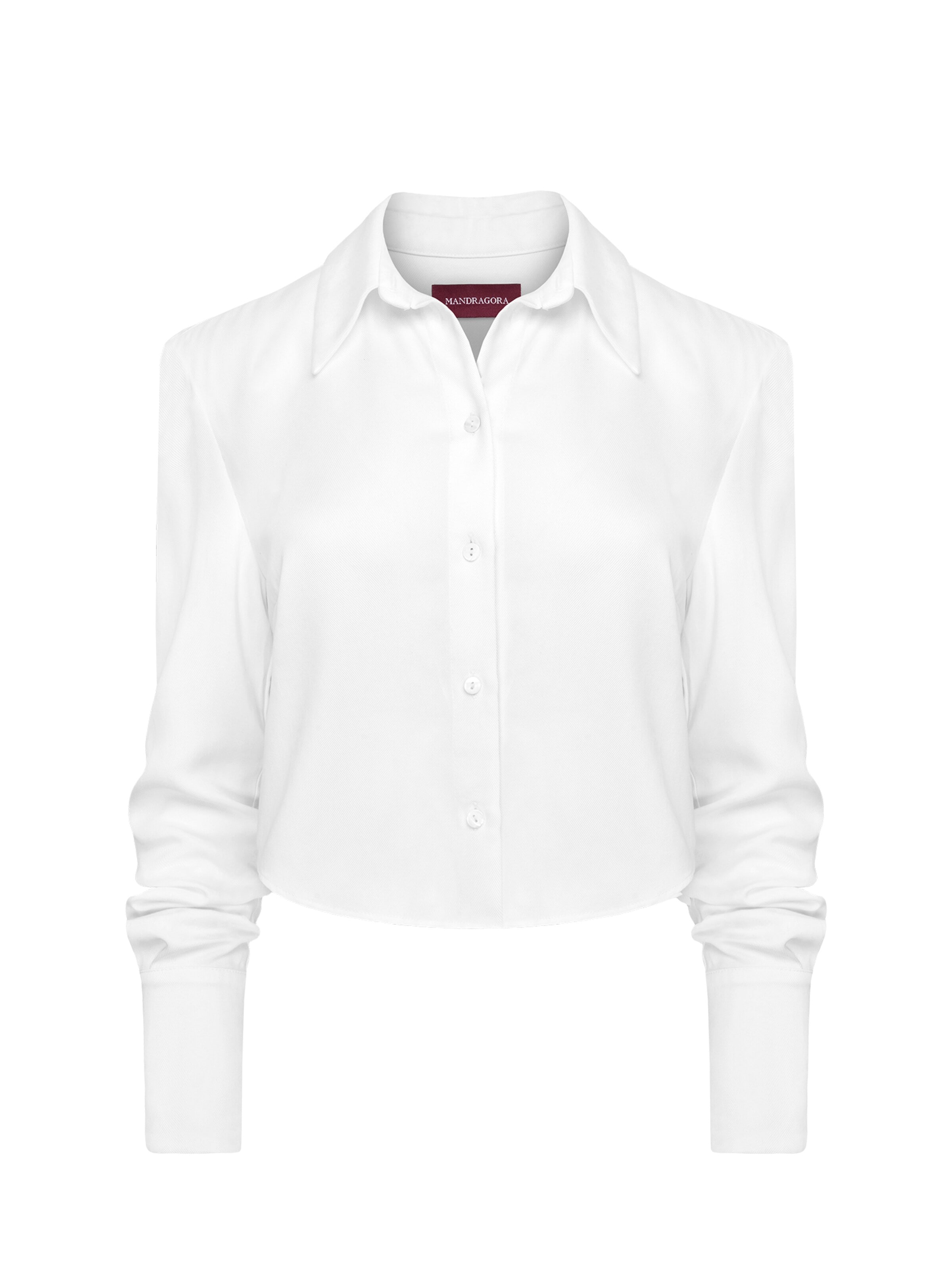 Camicia da donna 'Tina' di mandragora in bianco: frontale