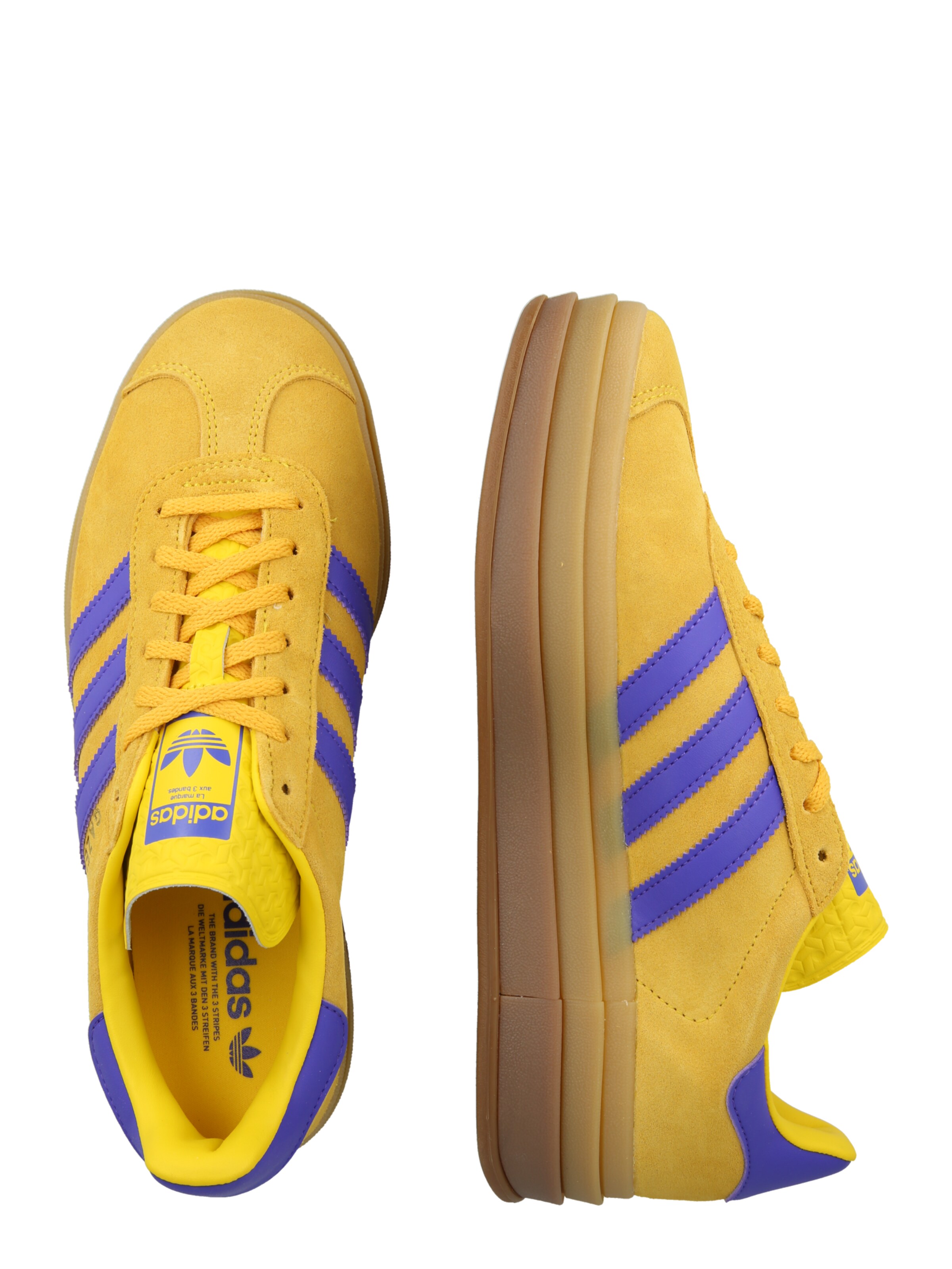 dzeltens ADIDAS ORIGINALS Zemie brīvā laika apavi 'GAZELLE BOLD'