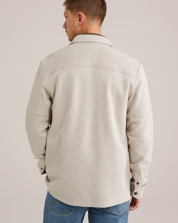 WE Fashion Regular fit Button Up Shirt in Beige