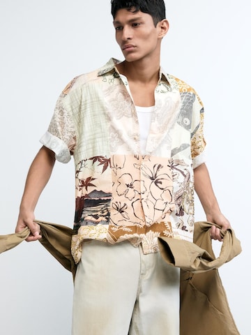 Coupe regular Chemise Desigual en mélange de couleurs