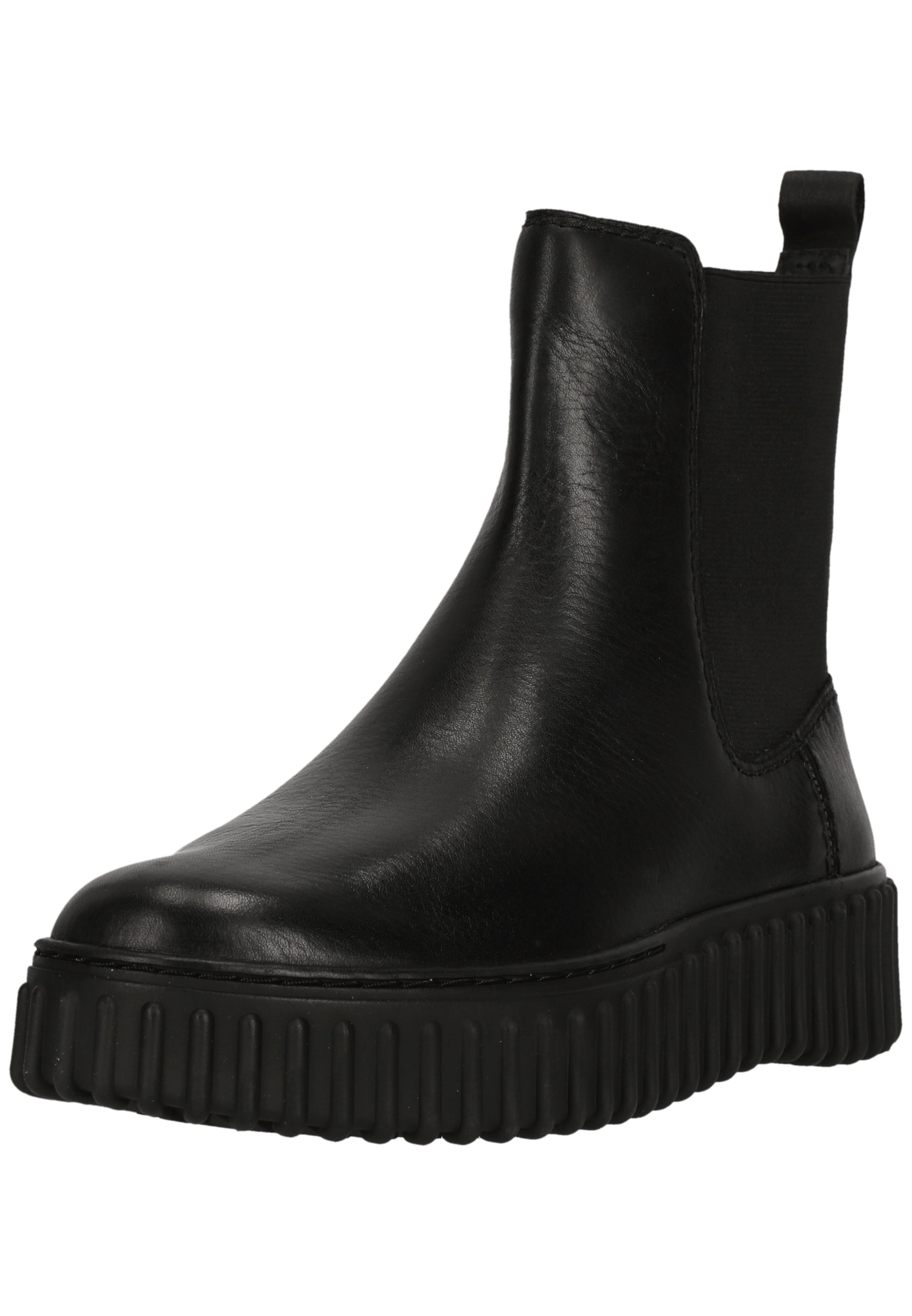 CLARKS Bootie 'Torhill Maple' in Black: front