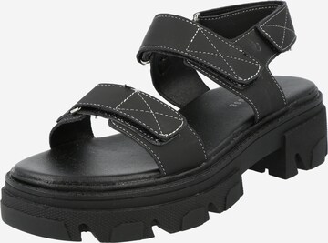 Warehouse Sandal 'Chunky' i svart: framsida