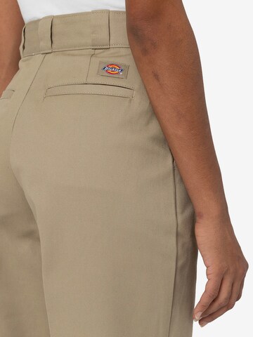 DICKIES - Regular Calças com vincos '874' em bege