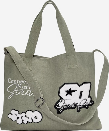 Pull&Bear Ostoskassi värissä vihreä: etupuoli