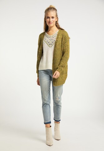 usha FESTIVAL Knit Cardigan in Green