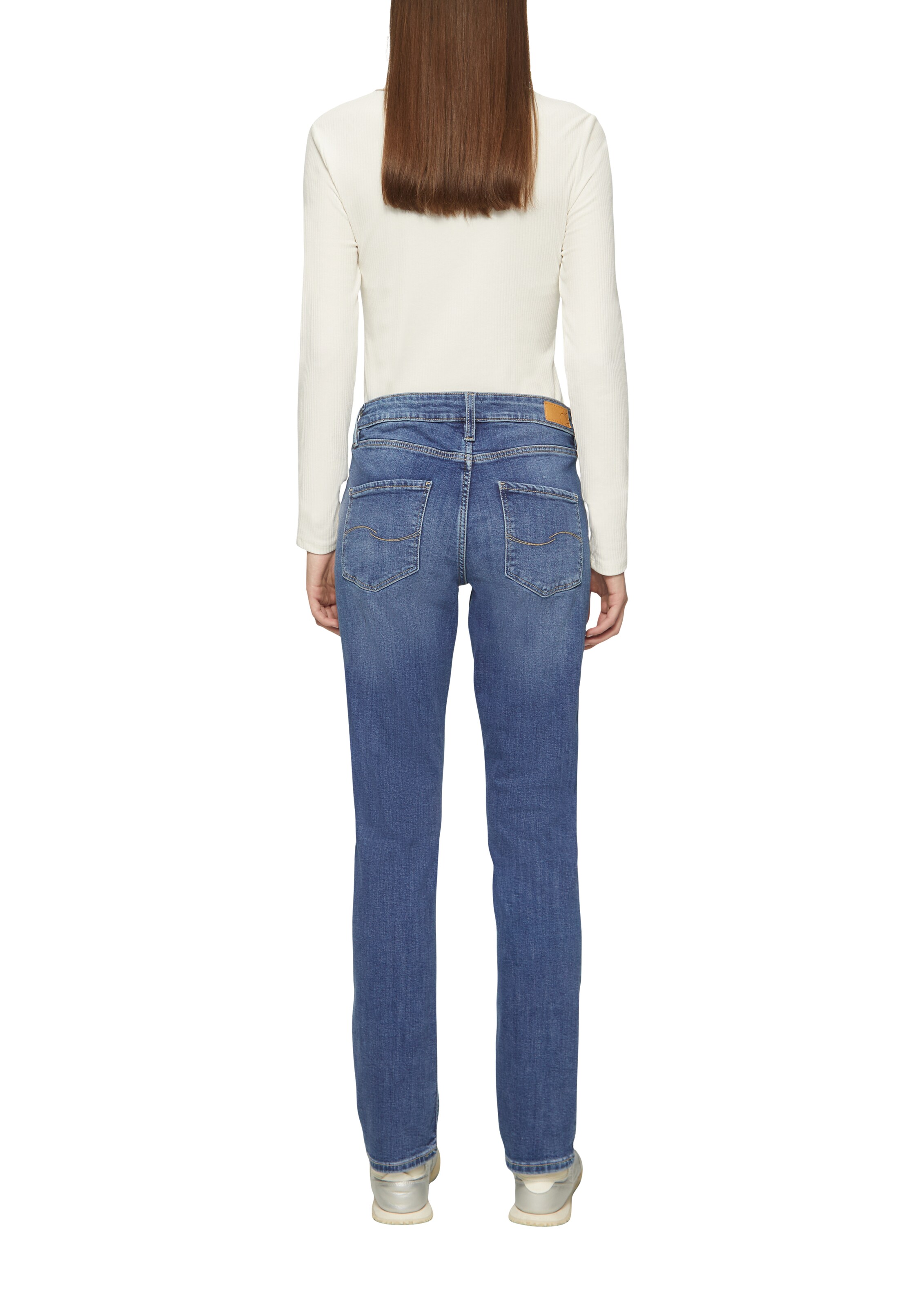 Coupe slim Jean 'Catie' QS en bleu