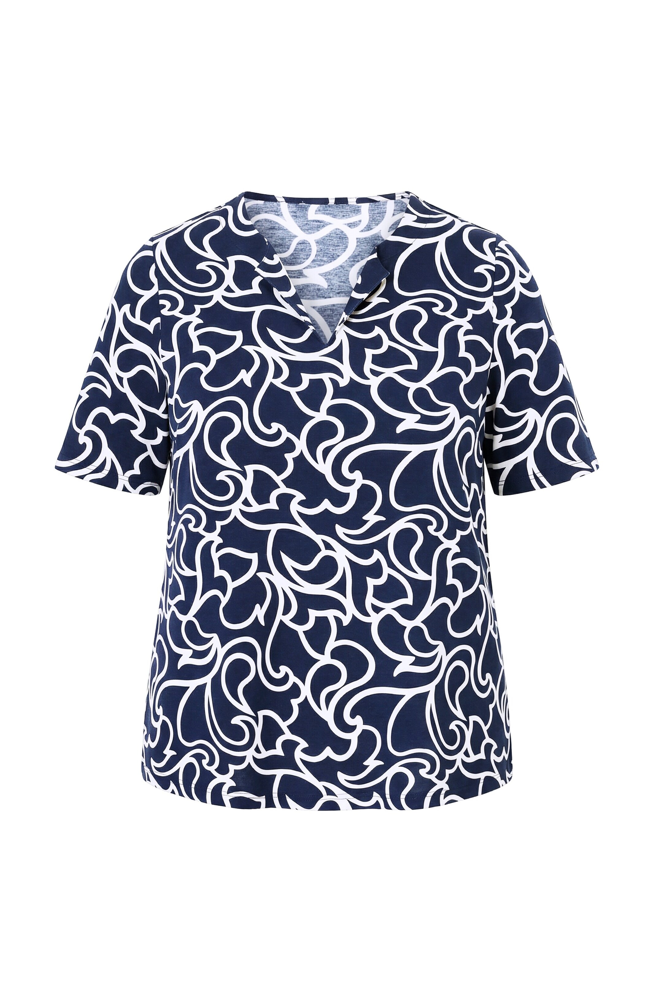 Ulla Popken Shirt in Blauw: voorkant