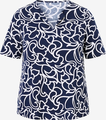 Ulla Popken Shirt in Blau: Vorderseite
