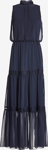 Robe de soirée SWING en bleu : devant