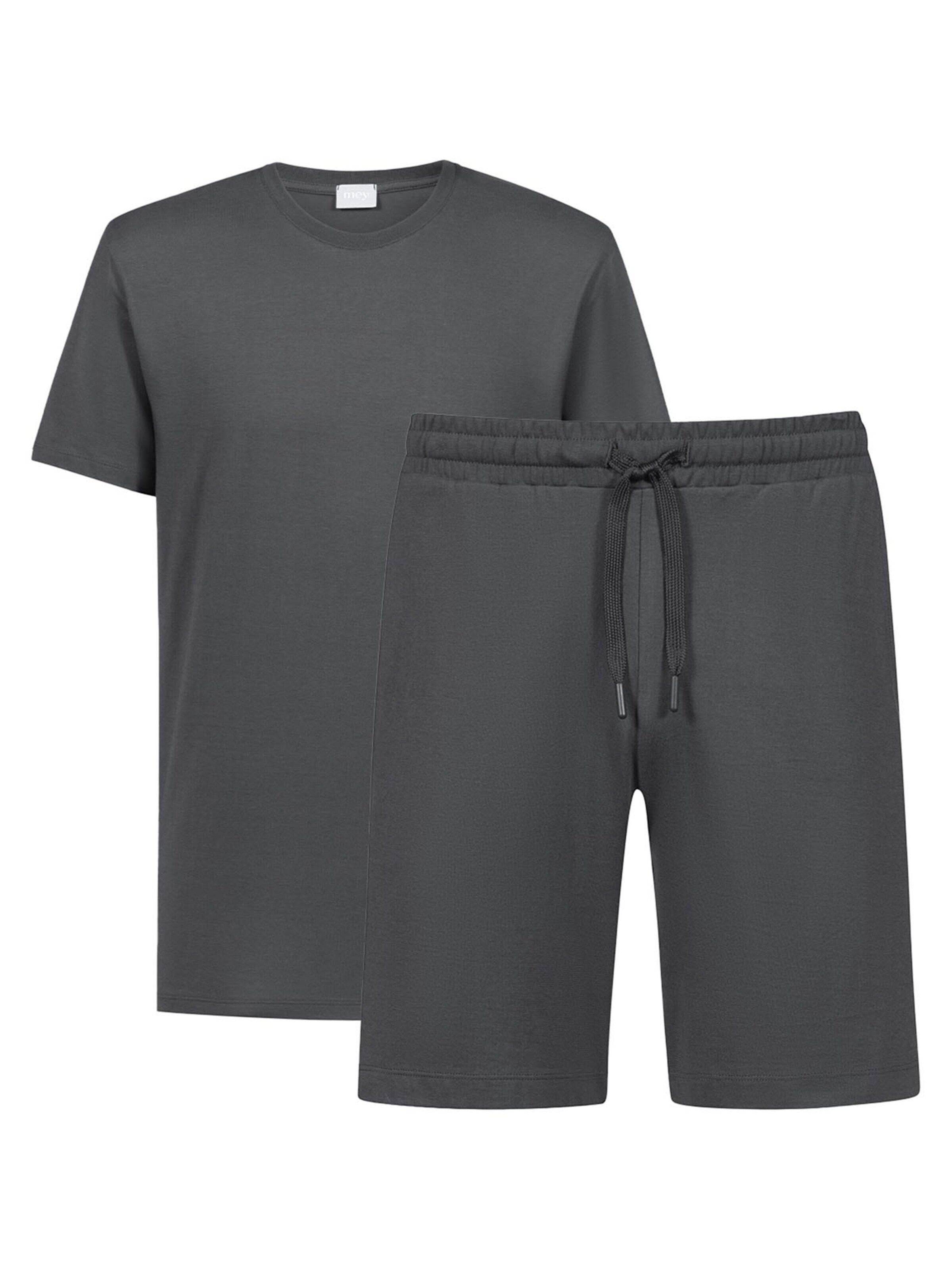 Mey Pyjama kurz 'Neo'‌‌‌‌‌‌‌‌‌‌ in Grau: Vorderseite
