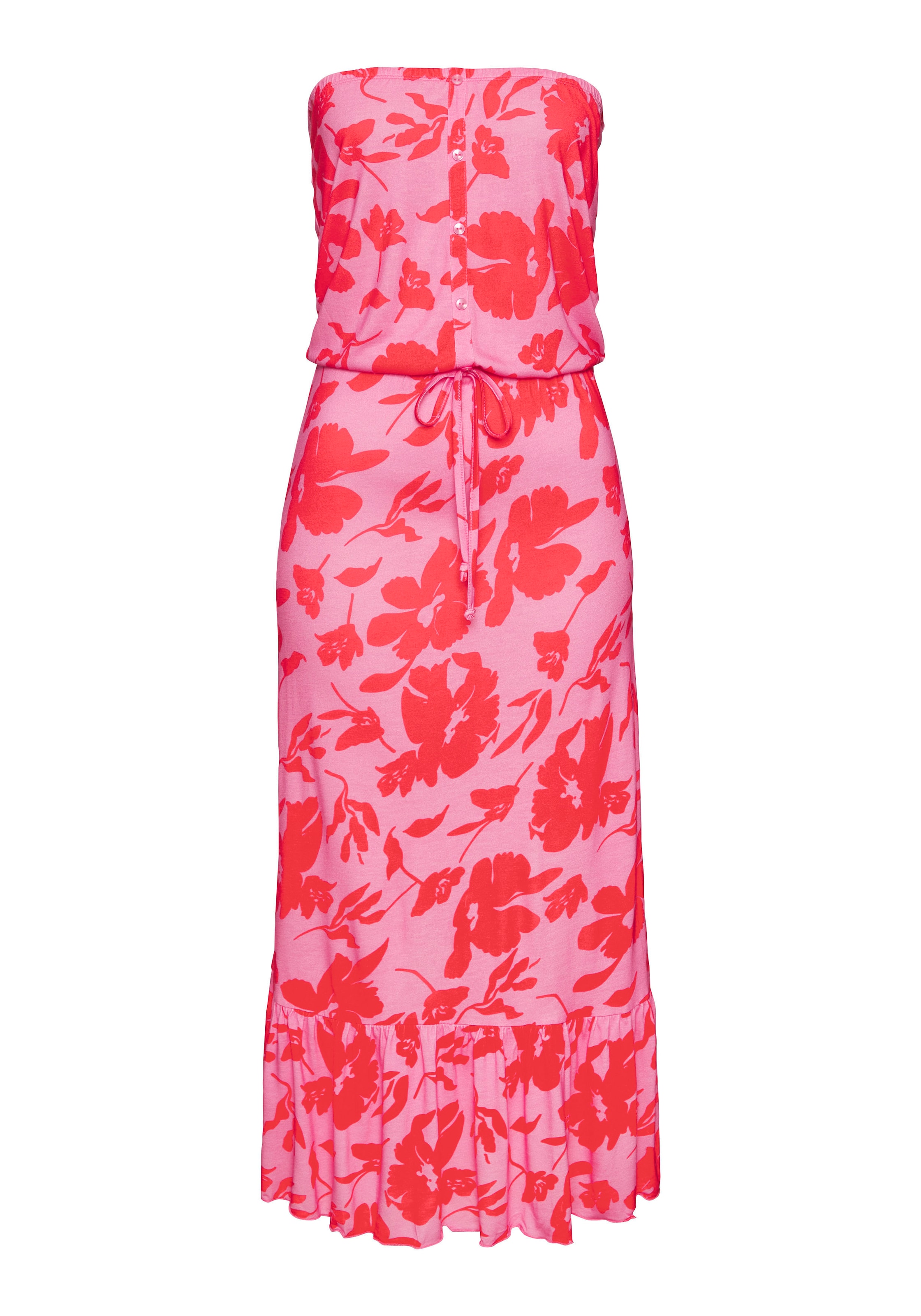 LASCANA Καλοκαιρινό φόρεμα σε ροζ: μπροστά