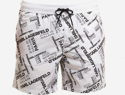 Karl Lagerfeld Badehose in weiß, Produktansicht