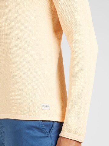 JACK & JONES Klasický střih Svetr 'JJEHill' – oranžová