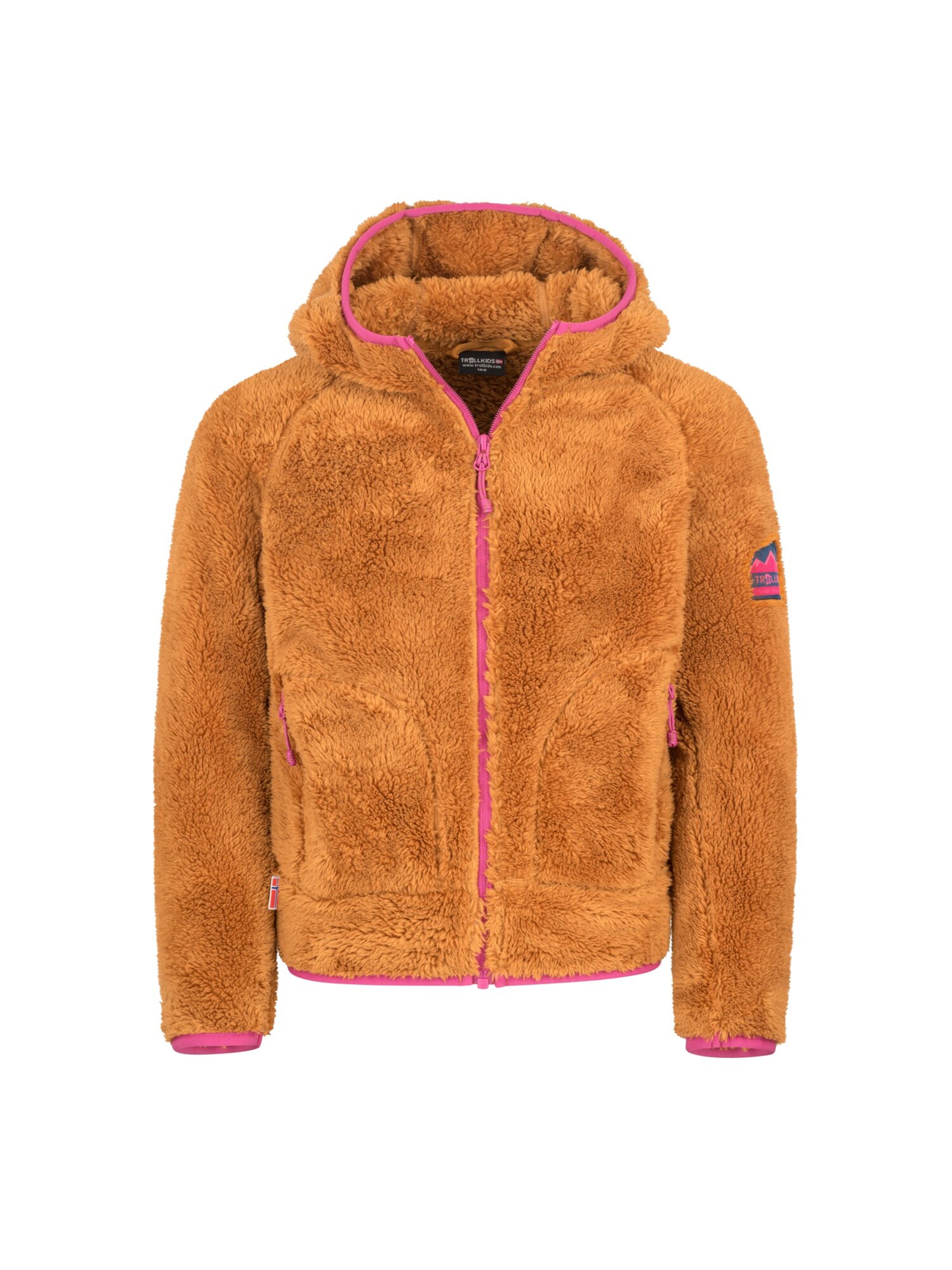 TROLLKIDS Fleecejacke in Braun: Vorderseite