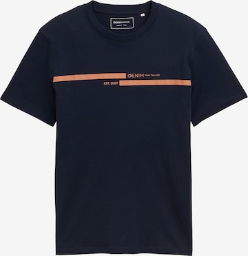 TOM TAILOR DENIM T-Shirt in Blau: Vorderseite
