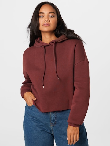 ABOUT YOU Curvy Sweatshirt 'Natascha' in Red: front