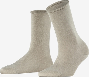 FALKE Socken 'Shiny' in Silber: Vorderseite