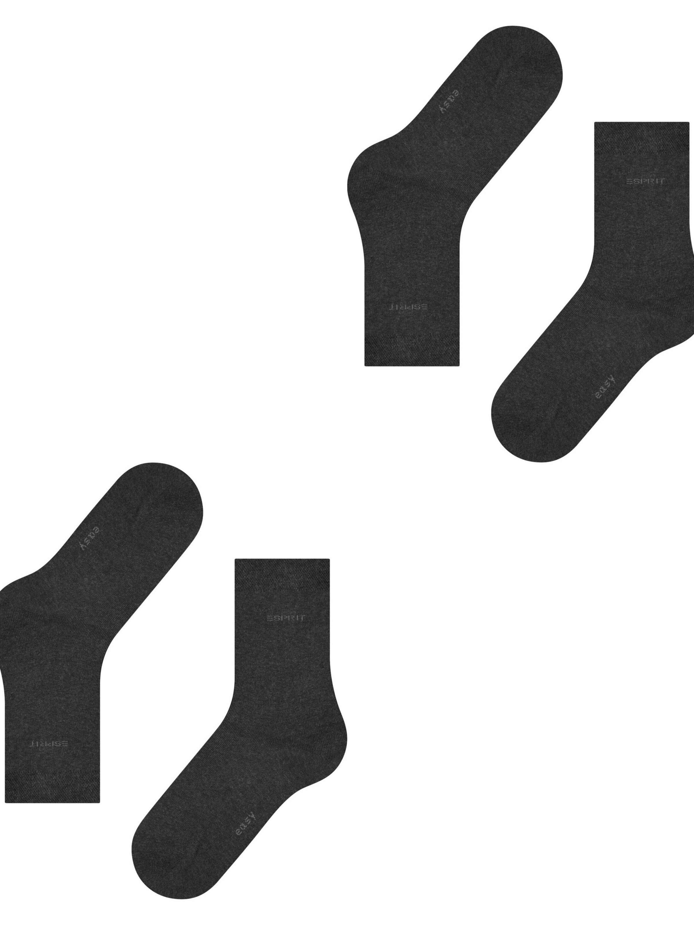 ESPRIT Socks 'Basic Easy 2-Pack' in Grey