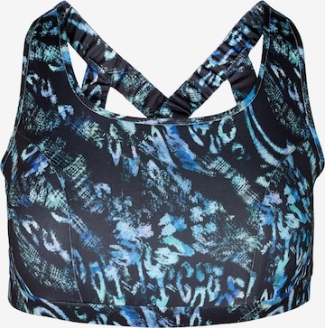Active by Zizzi Sports Bra 'Ahina' in Black: front