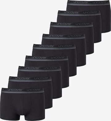uncover by SCHIESSER Boxershorts 'Basic' in Schwarz: Vorderseite