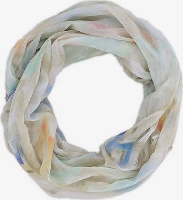 styleBREAKER Schlauchschal 'Loop mit Brushstroke Herz Muster' in Beige: Vorderseite