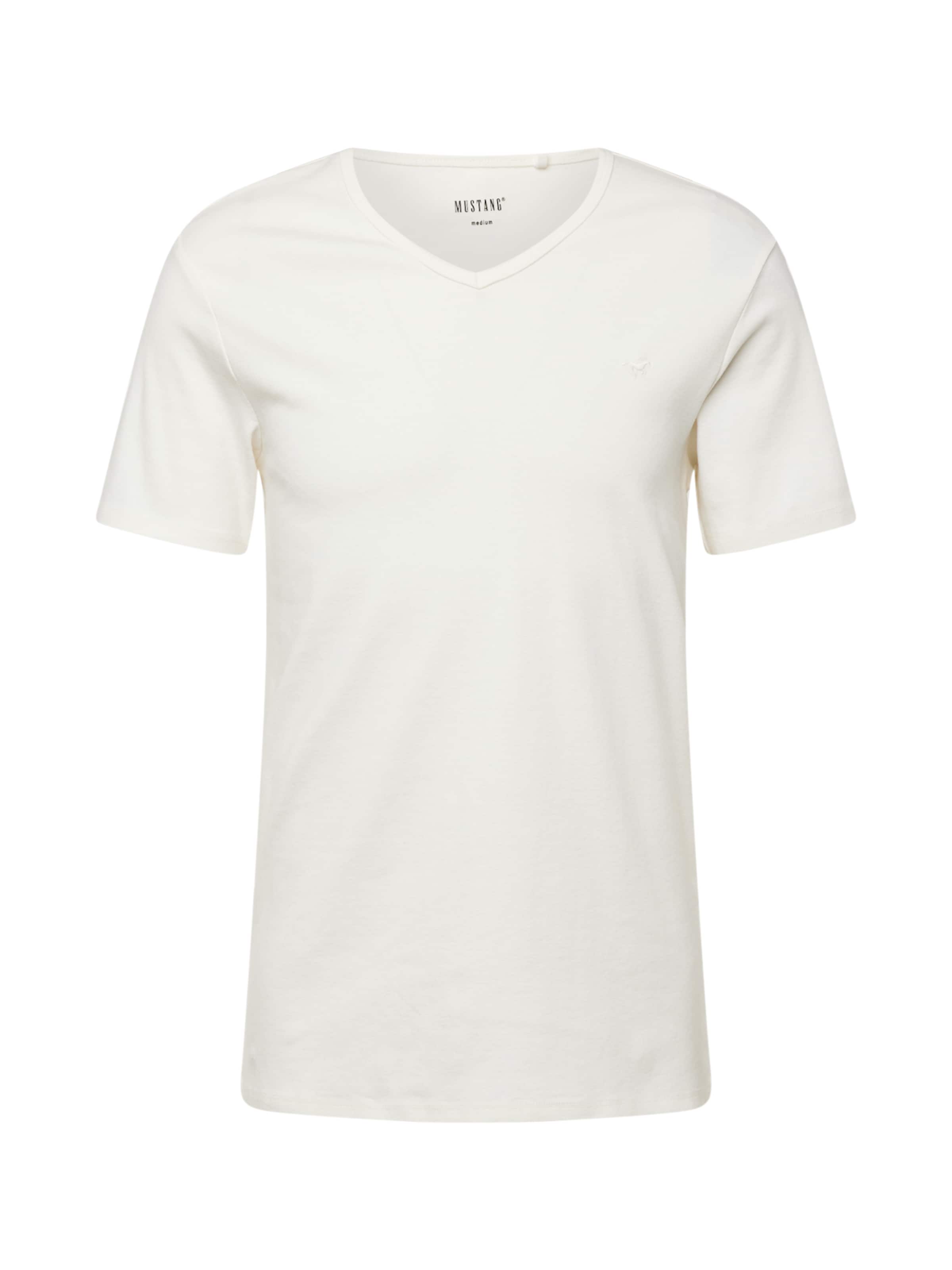 T-Shirt 'Amado' MUSTANG en beige : devant