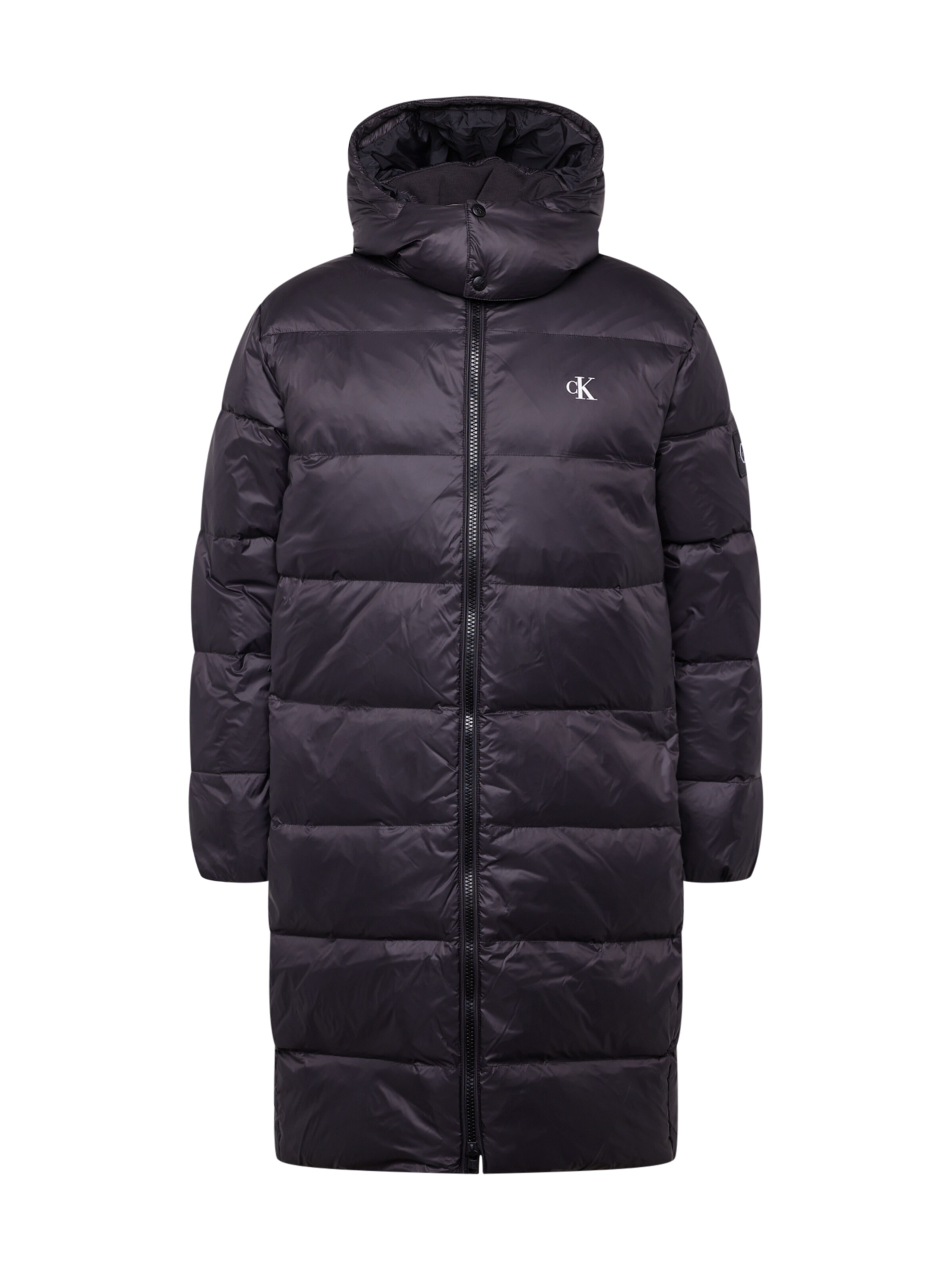 Calvin Klein Jeans Mantel 'ESSENTIALS' in Schwarz: Vorderseite