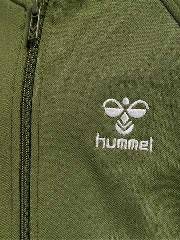 Hummel Athletic Zip-Up Hoodie 'Trick' in Green