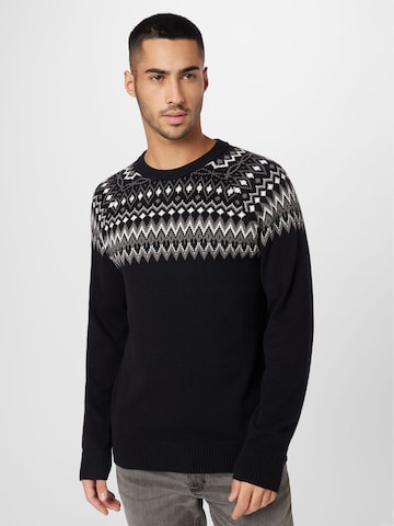 Pull-over 'FAIR ISLE' GAP en noir : devant