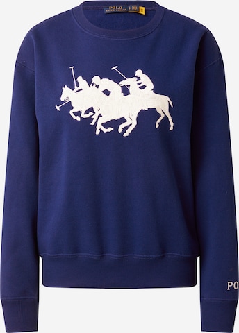 Sweat-shirt Polo Ralph Lauren en bleu : devant