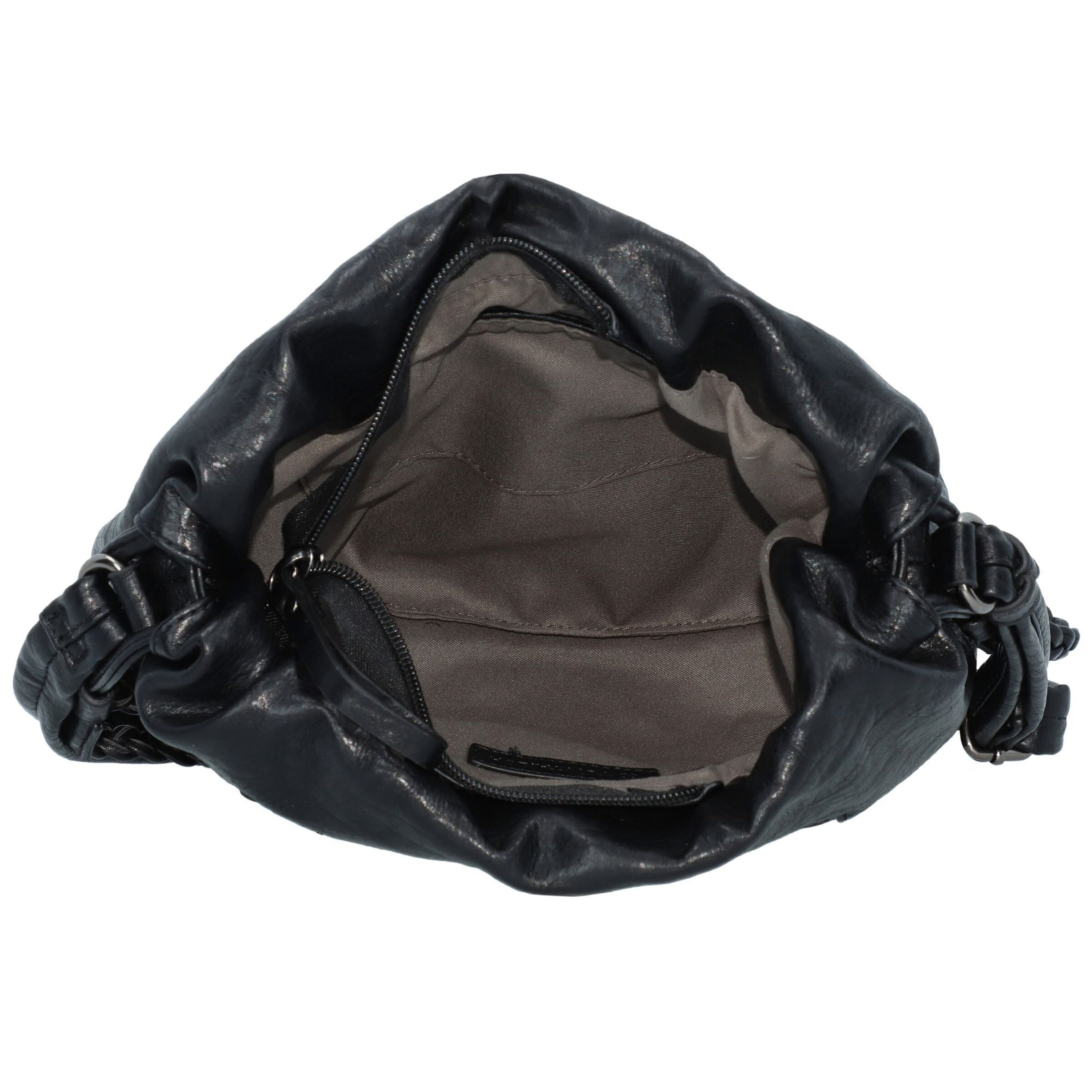 TOM TAILOR Schoudertas 'Liza' in Zwart